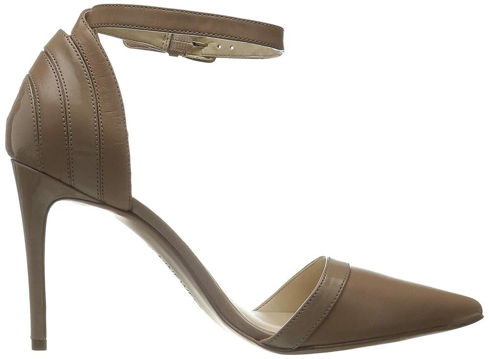 Nine West Women Timeshare Leather Dress Pump Bone / Cream Size 9.5 - Picture 2 of 9